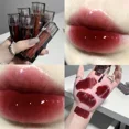 thumbnail image 2 of Lápiz labial de cristal espejo marrón rojo oscuro cosmético de larga duración mujeres Sexy tinte de labios maquillaje mate terciopelo castaño brillo de labios impermeable, 2 of 7