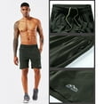 thumbnail image 4 of Men's Workout Running Shorts Sports Fitness Gym Training Quick Dry Athletic Performance Shorts with Zip Pockets, 4 of 7