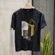 thumbnail image 2 of Ropa de calle suave y divertida camiseta tipo polo para hombre 2024, camisetas con cuello para hombre, camisetas elegantes con alfabeto para fiesta de verano, 2 of 5