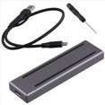 thumbnail image 1 of Carcasa de Disco Duro SSD M.2 NVMe NGFF Caja de Disco Duro de Protocolo Dual RGB Luz Fría Caja de Disco Duro Multifunción Conveniente, 1 of 5