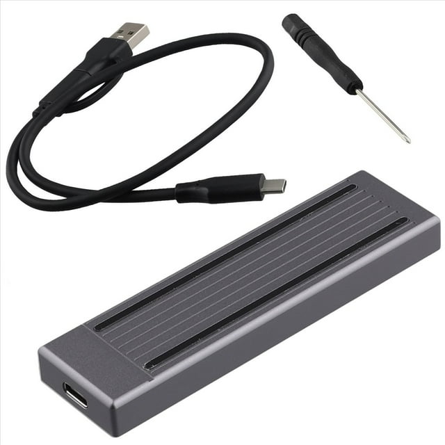 Carcasa de Disco Duro SSD M.2 NVMe NGFF Caja de Disco Duro de Protocolo Dual RGB Luz Fría Caja de Disco Duro Multifunción Conveniente
