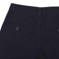 thumbnail image 5 of Bienzoe Boy's School Uniforms Flat Front Bermuda Shorts Navy 7, 5 of 10