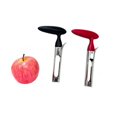 thumbnail image 4 of Jinsinto Stainless Steel Apple Core Cutter with Sharp Serrated Blade and Ergonomic Handle Tool for Removing Apple or Pear Cores from Fruits and Vegetables (Black), 4 of 5