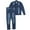 Navy, variant on Men’s Denim Suit Standard Cut Biker Jacket With Slim Fit Biker Pants