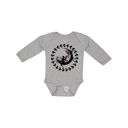 

Inktastic Fairy Silhouette Moon Girls Long Sleeve Baby Bodysuit