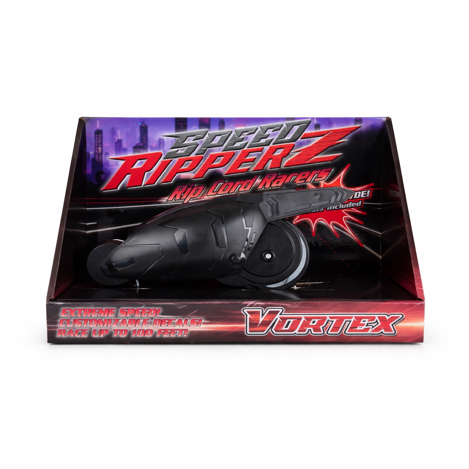 California Creations Speed Ripperz Speed Cycles Vortex Rip Cord Toy Motorcycle with Stickers, No Batteries