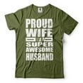 thumbnail image 4 of Proud Wife Of A Super Awesome Husband Shirt Gift For Women Shirt For Wife Anniversary Gift (3X-Large Navy Blue), 4 of 6