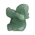thumbnail image 2 of YAHHU 1.5-Inch Natural Stone Carved Elephant Crystal Figurine Home Decoration Furnishing Article Green Aventurine 3.81 cm Healing Energy Collectible Knick-Knack, 2 of 5