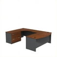 thumbnail image 1 of Pemberly Row 72" 2 Drawer Left U-Shaped Desk in Hansen Cherry - Engineered Wood, 1 of 6