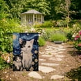 thumbnail image 5 of Black White Cat Garden Flag Spring Summer Garden Flag 12 x 18 Inch Double Sided for Outside Small Welcome Cat Burlap Floral Yard Flag Garden Flower Flags Decoration, 5 of 6