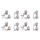 thumbnail image 4 of Botones ajustables desmontables diseño de ranura flexible plata grandes accesorios de bricolaje para pantalones faldas, 4 of 8