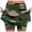 Army Green, variant on FASHOFT Tennis Skirt For Women Patterned Elastic Double Layer Skort With Pockets Soft For Daily Fitness Activities Womens Athletic Skirts Army Green