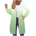 thumbnail image 2 of Zip Up Hoodies for Women Plus Size Fall Winter Fashion Casual Hooded Sweatshirts with Pocket Women's Casual Loose Solid Color Pocket Long Sleeved Double Zipper Hooded Sweatshirt Top, 2 of 6