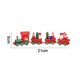 thumbnail image 2 of Tren navideño de madera pintado, adorno navideño para mesa navideña, adorno para festival, decoración de fiesta, 2 of 5