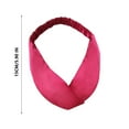 thumbnail image 3 of Fiudx Diadema de Seda, Suave y Cómoda, Estilo Retro Multicolor, Ideal En Uso Diario y La Oficina o En Ocasiones Especiales, Accesorio de Moda para Mujer, Disponible En 12 Colores., 3 of 7
