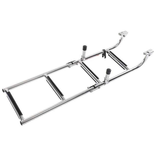 Pontoon Removable Ladder, Adjustable Comfortable Boat Folding 4 Steps Ladder Ergonomic For Yachts