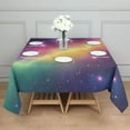 thumbnail image 3 of Colorful Tie Dye Nebula Pattern Square Tablecloth,Waterproof Square Table Cover,Wipeable Spillproof Washable Table Cover for Home Kitchen Party Decor 42"X42"(107x107cm), 3 of 6