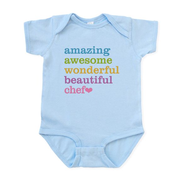 CafePress - Amazing Chef Body Suit - Baby Light Bodysuit, Size Newborn - 24 Months