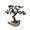 Black, variant on Natural Crystal Tree Decor, Desk Decor with Multicolored Mixed Stones, Gemstone Tree with Crystals and Healing Stones