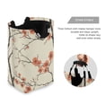 thumbnail image 3 of Yayeee Freestanding Laundry Hamper with Handle Collapsible Large Storage Basket for Clothes, Light Red Flowers, 3 of 7