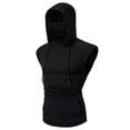 thumbnail image 1 of Men's Hooded Sports Vest with Button Closure and Open-Forked Design for Active, 1 of 6