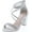 Silver, variant on Dressy/Formal Sandals High Heel Ankle Strap Open Toe Sandals