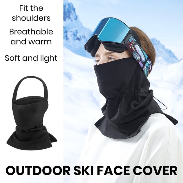 LJNYFDC Cycling Neck Protector Cover Cycling Face Guard Balaclava Elastic Drawstring Super Soft Windproof Cold Weather Winter Warm Neck Protector