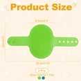 thumbnail image 2 of Uxcell Dog Bath Brush, Silicone Pet Shampoo Brush with Adjustable Ring Handle Massage Scrubber Comb(2Pcs, Blue/Green), for Long Short Hair Dogs and Cats Bathing Cleaning Shampooing, 2 of 6