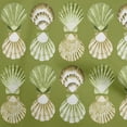 thumbnail image 1 of oneOone Polyester Spandex Green2 Fabric Sea Shells Ocean Sewing Material Print Fabric By The Yard 56 Inch Wide, 1 of 4