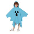 thumbnail image 2 of Gunia Kids Ghost Poncho Cape Cloak Cosplay Halloween Costume Role Play Dress-Up Outfits For Boy Girl Stage Performance Holiday Party Wear,Blue, 2 of 6