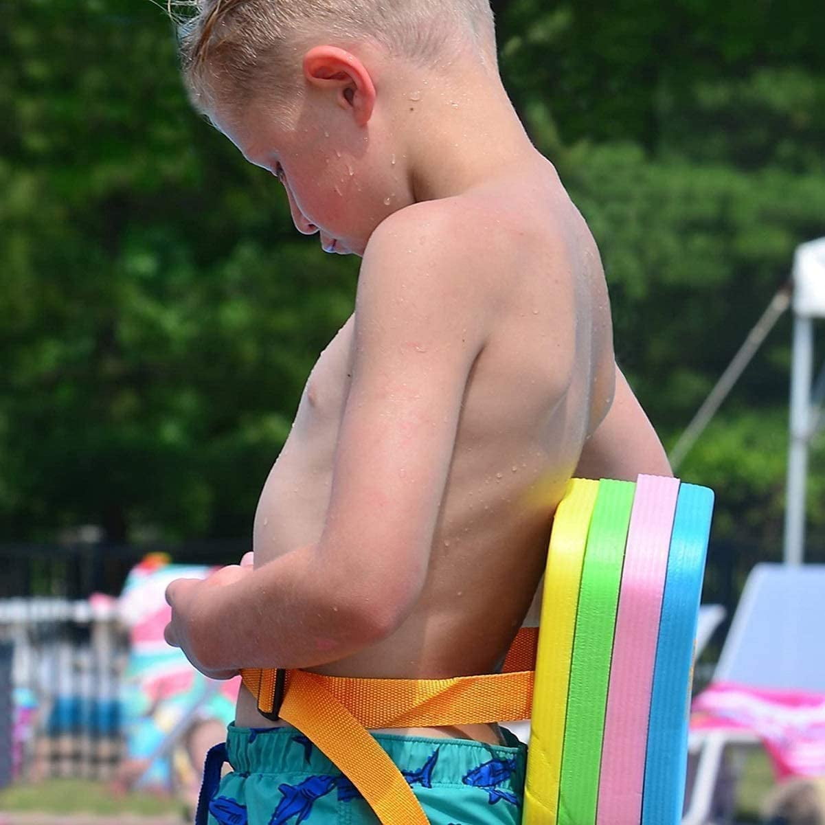 TOYSHARING Back Float Kids Swim Belt: Toddler Bubble Floaties Training Backpack Swimmies Device