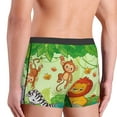thumbnail image 3 of Goofa African Animals in the Jungle Printed Men's Boxer Briefs Underwear, Moisture-Wicking Underwear, Trunk,Soft and Breathable Cotton Underwear-Medium, 3 of 9