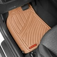 thumbnail image 2 of Motor Trend FlexTough Performance All Weather Rubber Car Floor Mats - 3 Piece Floor Mats Automotive Liners for Cars Truck SUV, Heavy-Duty Waterproof (Beige), 2 of 8