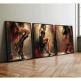 thumbnail image 3 of Fashion Woman Canvas Wall Art Modern Red and Black Vogue High Heels Wall Decor Pictures Abstract Elegant Lady Posters Prints for Living Room Bedroom Study Paintings Decoration, 3 of 6