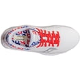 thumbnail image 3 of Women's Saucony x Prinkshop Hero Kinvara 11 Running Shoe - Color: Red/White/Blue - Size: 8 - Width: Regular, 3 of 6