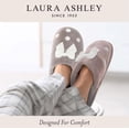 thumbnail image 5 of Zapatillas Laura Ashley Scuff de felpa con estampado animal para mujer, rosas, 5 of 5