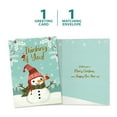 thumbnail image 5 of Tree-Free Greetings Christmas Greeting Card, 100% Recycled Paper, 5x7, Merry Snowman (GO64219), 5 of 7