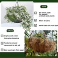 thumbnail image 3 of 6PCS 14 Inch Round Hanging Basket Liners Fabric Hanging Plant Liners, 3 of 5