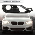 thumbnail image 3 of 1pc Rejilla de luz antiniebla frontal derecha para BMW F30 F31 2011-2018 No.51117300740 ABS Negro, 3 of 7