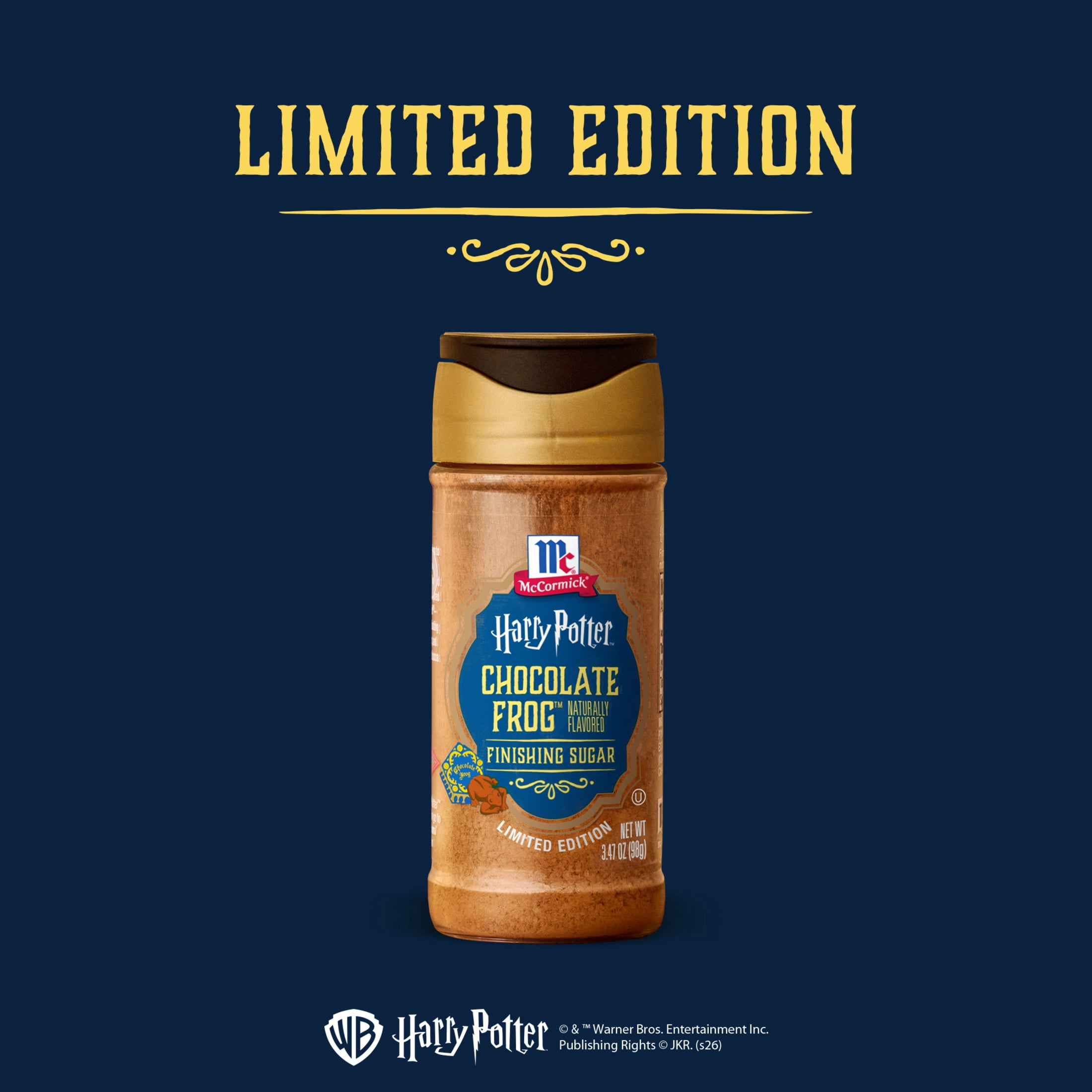 McCormick Kosher Harry Potter Chocolate Frog Finishing Sugar, 3.47 oz Bottle
