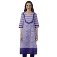 thumbnail image 1 of Moomaya Kurti Droite de Designer pour Femmes Tunique Indienne Imprimée Haut Long Kurta, 1 of 6