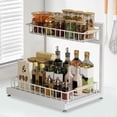 thumbnail image 4 of sruoe Cabinet Organizer, Kitchen Storage Rack, Kitchen Counter Shelves Clearance, Spice Rack, Cabinet Countertop Shelves, Portable Small Free Standing Storage Rack Shelving, 4 of 6