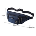 thumbnail image 3 of Bolsa De Pecho Bolsa de pecho para hombre, bolsas cruzadas de nailon seguras para senderismo, montañismo (azul real), 3 of 5