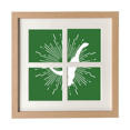 thumbnail image 1 of Standing Grazing Animals Art Deco Fashion Frame Wall Tabletop Display 4 Openings Picture, 1 of 3
