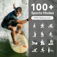thumbnail image 3 of Reloj inteligente Horafit para hombre y mujer, pantalla HD IP68 resistente al agua, 3 of 8