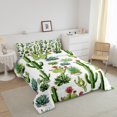 thumbnail image 3 of Erosebridal Ensemble de Literie Cactus Western Full, Couette Succulente Mignonne, Décor de Plante Dessin Animé, Réversible, 3 of 7