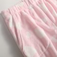 thumbnail image 7 of Women Pajama Pants Plush Sleep Pants Soft Elastic Waist Pajama Bottoms Patterned Pants With 2 Pockets for Comfortable Sleep and Lounge,Pink,2XL, 7 of 7