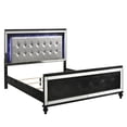 thumbnail image 2 of New Classic Furniture Contemporary Solid Wood 6/6 Ek Bed in Black, 2 of 6