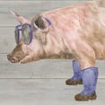 thumbnail image 3 of Reed, Tara 12x12 Black Modern Framed Museum Art Print Titled - Intellectual Animals V Pig in Boots, 3 of 5