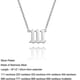 thumbnail image 2 of Collar de número de ángel de plata Joyería de numerología de acero inoxidable de plata/oro, 2 of 6